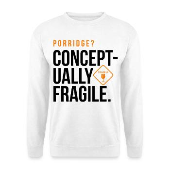 giudan  - Porridge - conceptually fragile - Unisex Pullover - Weiß - Vorne