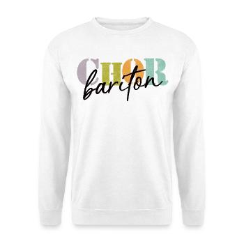 Choir Baritone - Unisex Sweatshirt - white - Front