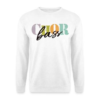 Basse de chœur - Sweat-shirt Unisexe - blanc - Devant