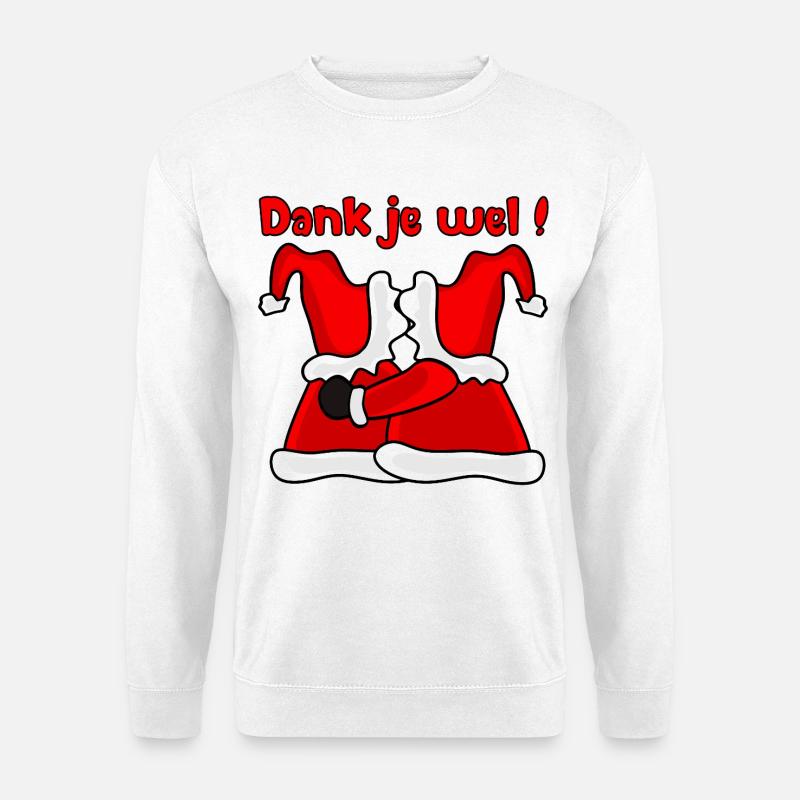 Danke, Weihnachtsmann - Unisex Pullover - Weiß
