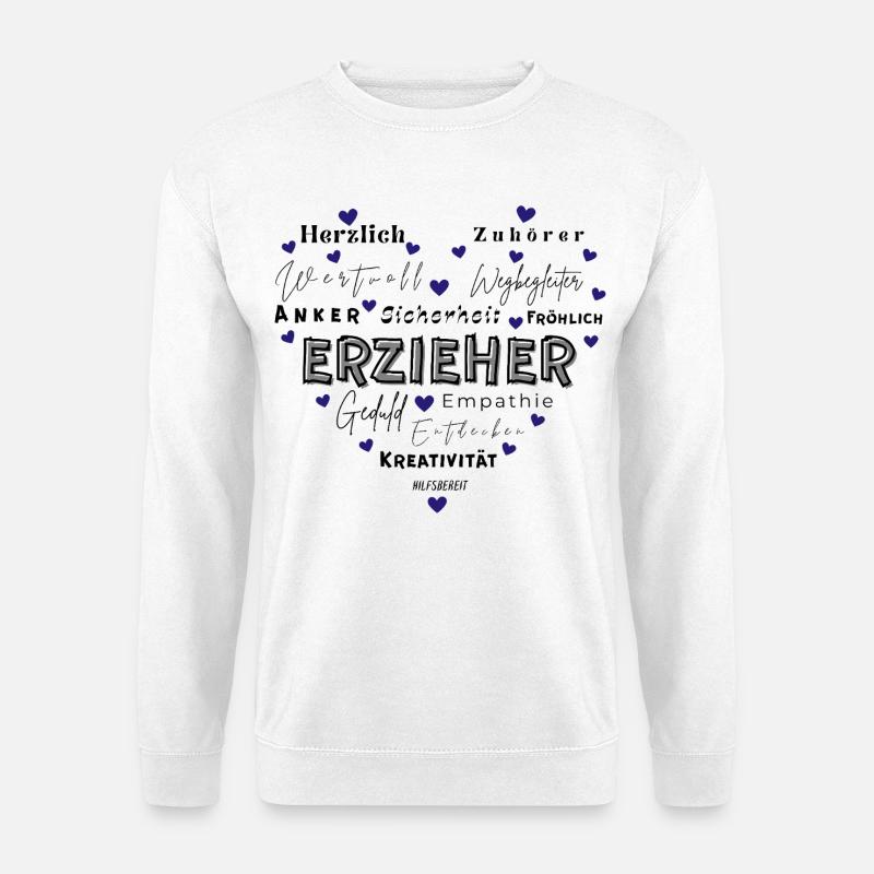 Geschenk Erzieher - Unisex Pullover - Weiß