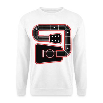Forme abstraite guitare acoustique - Sweat-shirt Unisexe - blanc - Devant