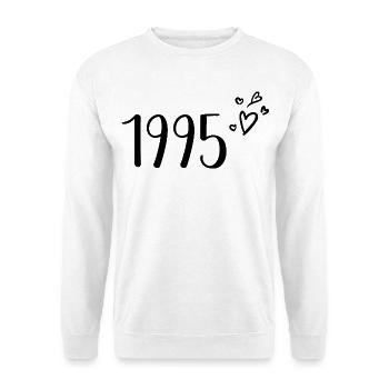 1995 - Sweat-shirt Unisexe - blanc - Devant
