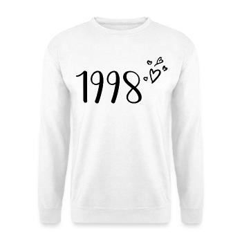 1998 - Sweat-shirt Unisexe - blanc - Devant