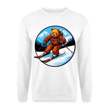 Ski Bär - Unisex Pullover - Weiß - Vorne