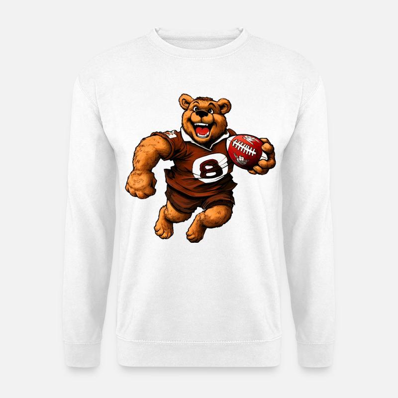 Bären Rugby - Unisex Pullover - Weiß
