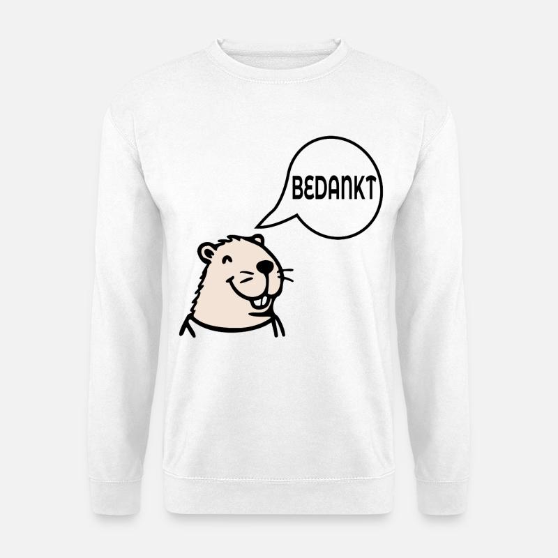 Capybara, danke - Unisex Pullover - Weiß