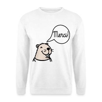 Thank you Capybara - Unisex Sweatshirt - white - Front