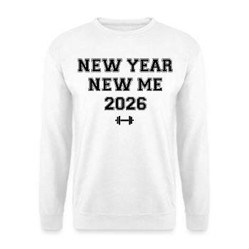 New Year New Me | Sports & Fitness | Resolutions 2026 - Unisex Sweatshirt - white - Front