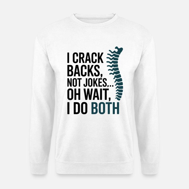 Chiropraktiker Crackbacks Professioneller Experte - Unisex Pullover - Weiß