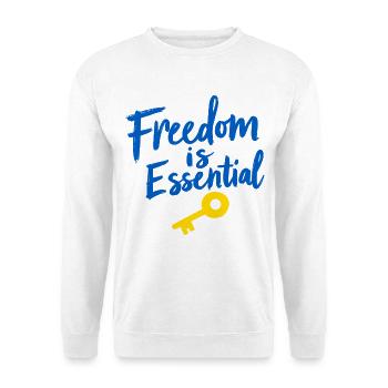 Freedom Is Essential Key to Freedom - Unisex Sweatshirt - white - Front