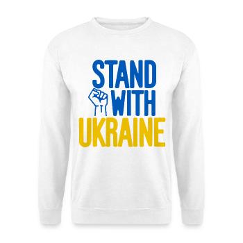 Stand With Ukraine Solidarity - Unisex Sweatshirt - white - Front