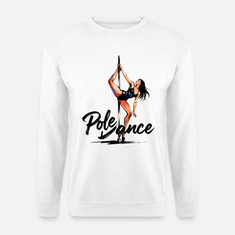 Pole Dance Pole Dancer Aesthetic Gift - Unisex Sweatshirt - white