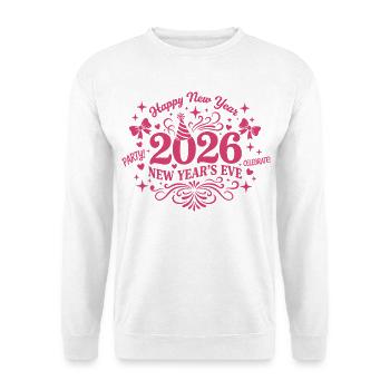 Celebrate 2026 New Year's Eve Fireworks Design - Unisex Sweatshirt - white - Front
