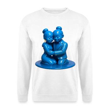 LIEBENDE #2 – Frieden & Liebe - Unisex Pullover - Weiß - Vorne