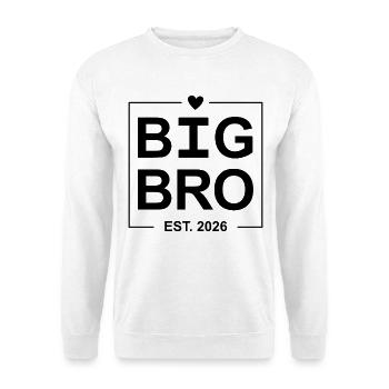 Big Bro Est 2026 - Unisex Sweatshirt - white - Front