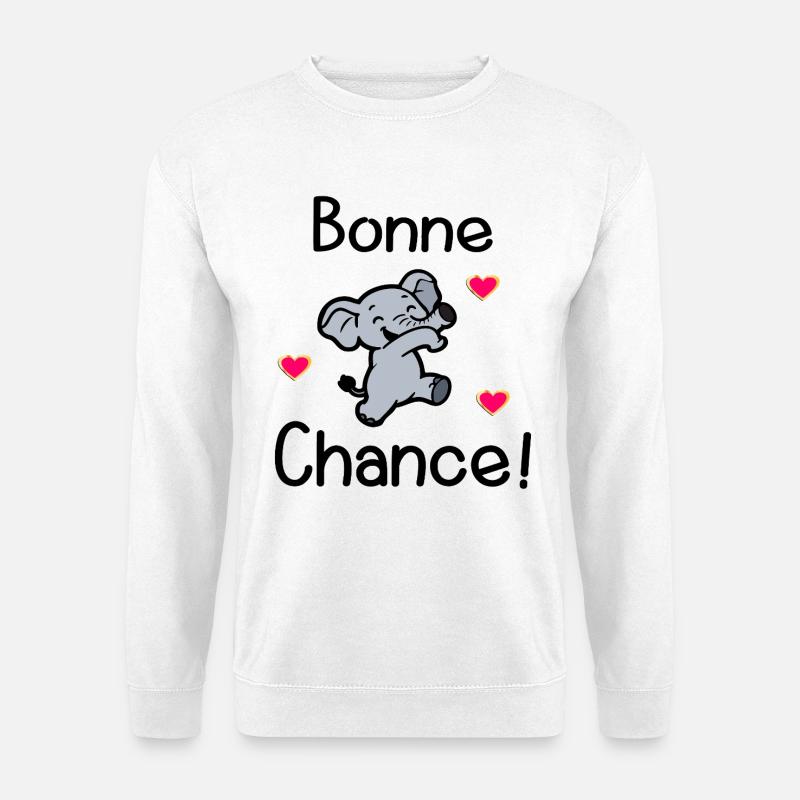 Elefanten-Erfolg - Unisex Pullover - Weiß