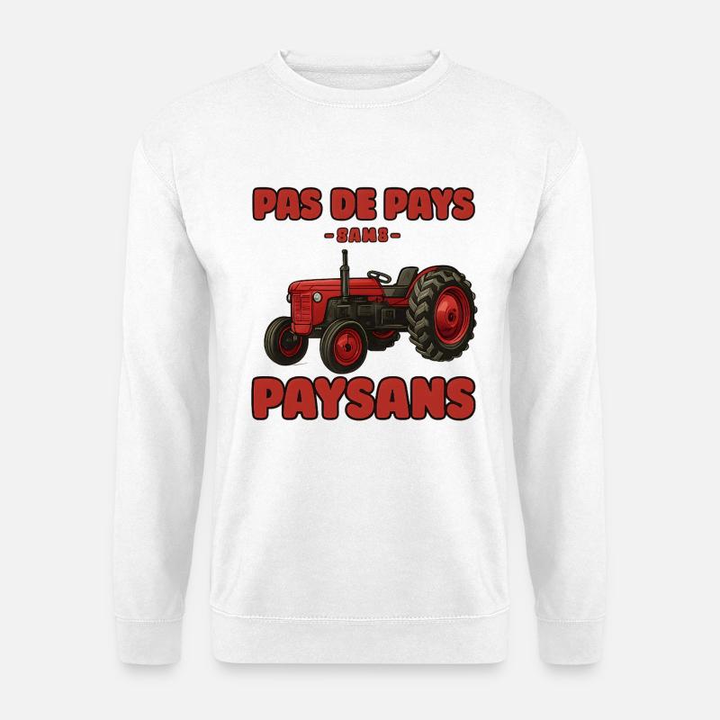 Red Tractor: Bauern in Aktion - Unisex Pullover - Weiß