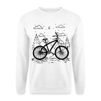 Style de bande dessinée VTT - Sweat-shirt Unisexe - blanc - Devant