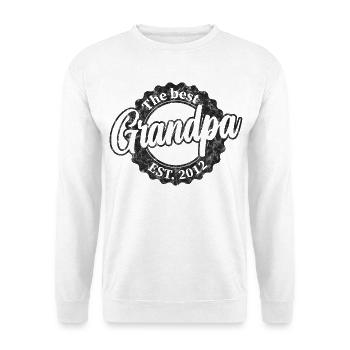 Le meilleur grand-père depuis 2012 - Sweat-shirt Unisexe - blanc - Devant