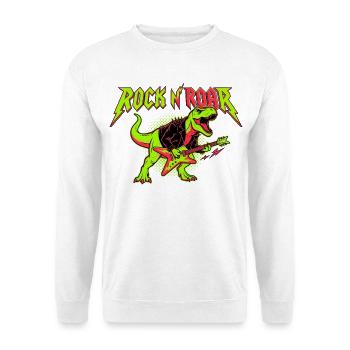 Rock N Roar Dino Rocker - Sweat-shirt Unisexe - blanc - Devant