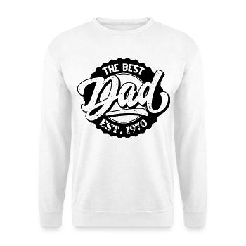 The Best Dad EST 1970 - Unisex Sweatshirt - white - Front