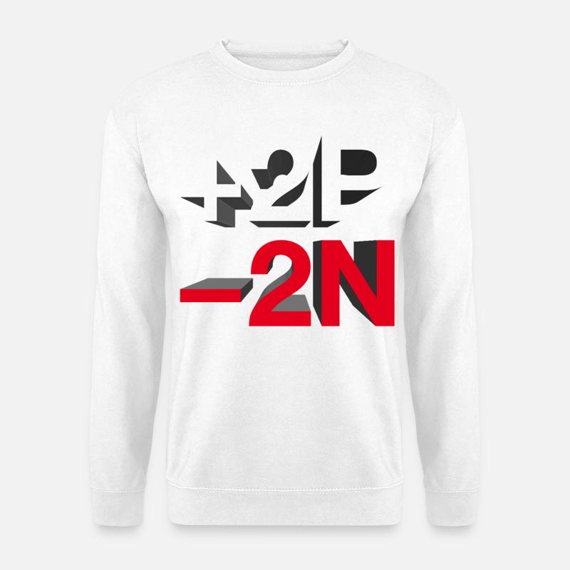 +2P -2N / +peace -hate - let's talk - Unisex Sweatshirt - white