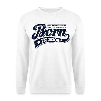 Né en 2006 - Anniversaire - Édition limitée - Sweat-shirt Unisexe - blanc - Devant