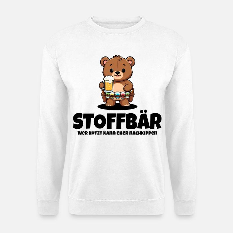 Stuffed Bear - Teddy Bear Motif - Unisex Sweatshirt - white