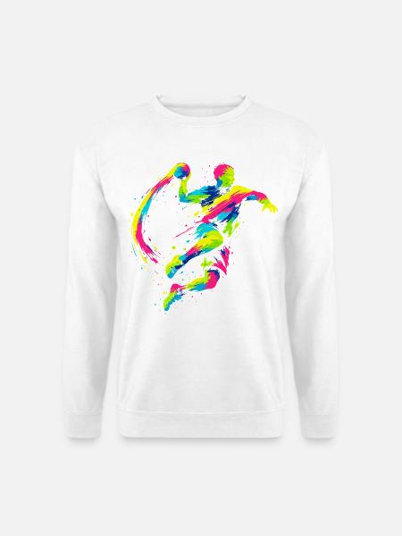 Handball Trainer Handballer Lustig Spruch - Unisex Pullover - Weiß
