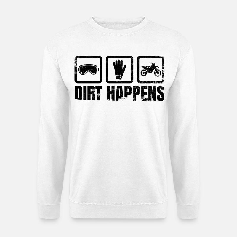 Dreck kommt vor - Unisex Pullover - Weiß