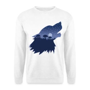 Der Ruf des Waldes - Unisex Pullover - Weiß - Vorne