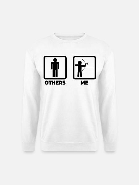 Funny archer - Unisex Sweatshirt - white