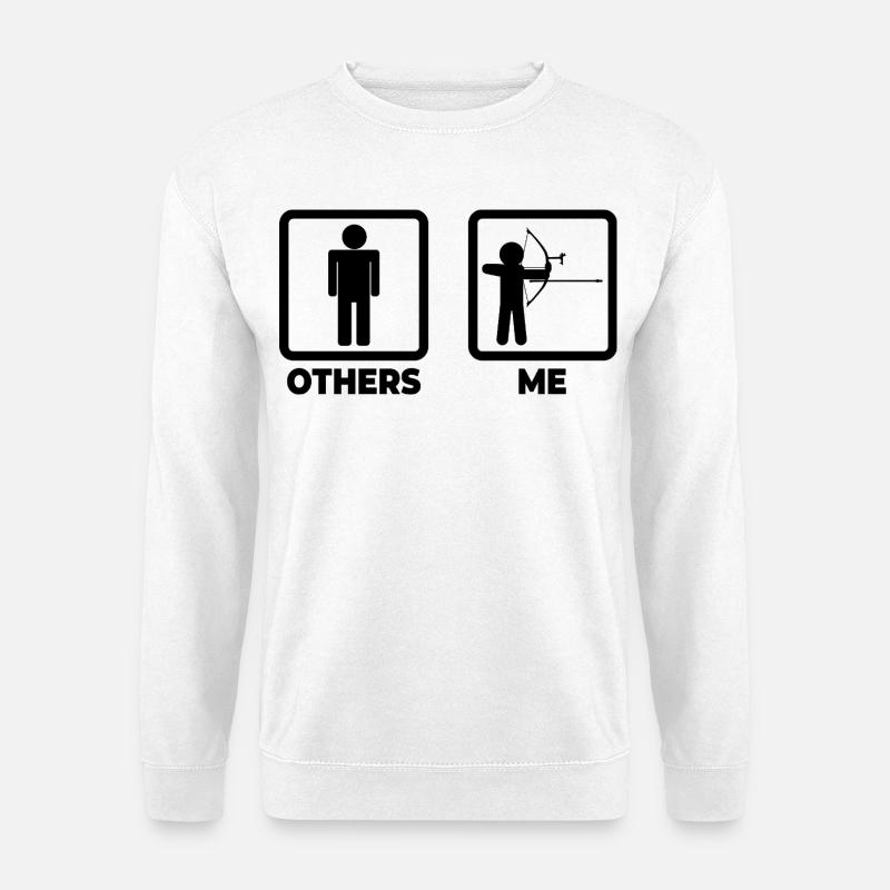 Funny archer - Unisex Sweatshirt - white