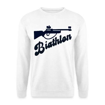 Biathlon des sports d’hiver - Sweat-shirt Unisexe - blanc - Devant