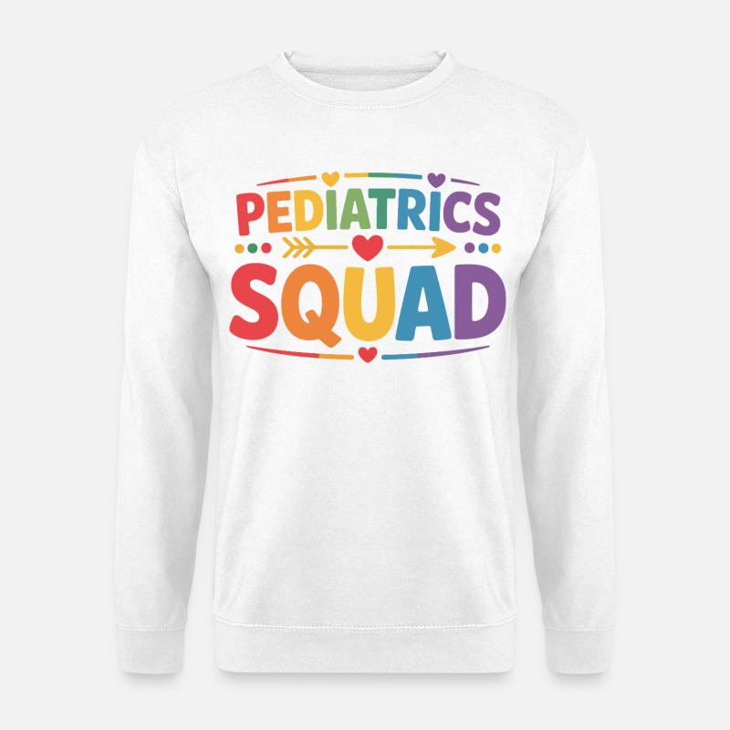 Pediatrics Squad – bunte Kindermedizin - Unisex Pullover - Weiß