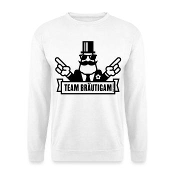 Signaux de main pour l’équipe de marié (enterrement de vie de garçon Enterrement de vie de garçon / 1C) - Sweat-shirt Unisexe - blanc - Devant
