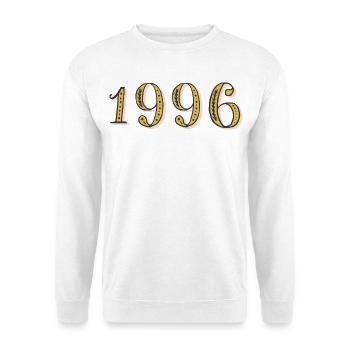 1996 Vintage 1996 Geburtstagsgeschenk - Unisex Pullover - Weiß - Vorne
