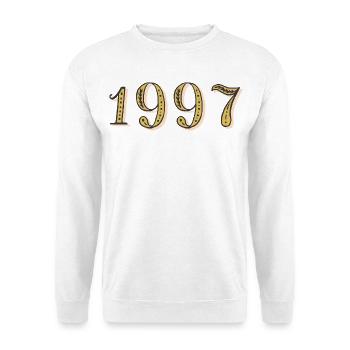 1997 Vintage 1997 Birthday Gift - Unisex Sweatshirt - white - Front
