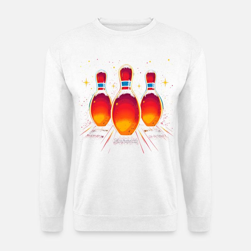 Bowling Vaporwave - Unisex Pullover - Weiß