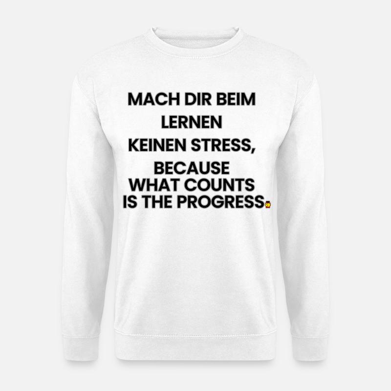 Deutsch-Englisch-Reim 1 (Ver. B) - Unisex Pullover - Weiß