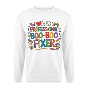 Pediatric Nurse Professional Boo-Boo Fixer Peds RN - Unisex Sweatshirt - white - Front