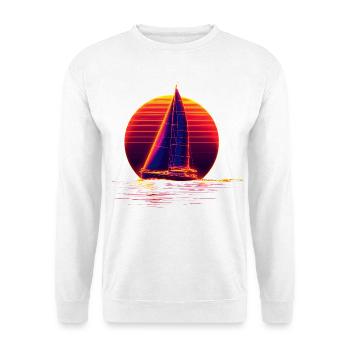 Retro Segeln - Unisex Pullover - Weiß - Vorne
