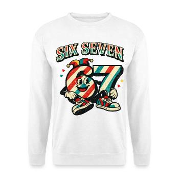 67 Six Seven Carnival Cute Italy Meme - Unisex Sweatshirt - white - Front