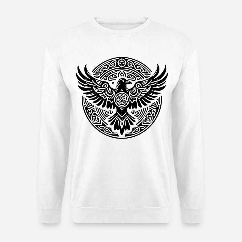 Raven Triskel - Black Silence - Unisex Sweatshirt - white