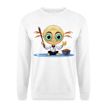 Zen Extraterrestrial Meditator - Unisex Sweatshirt - white - Front