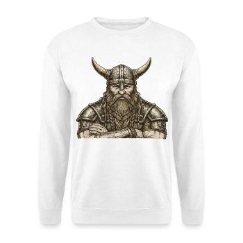 Légende viking viking marin Odin Raven Fighter - Sweat-shirt Unisexe - blanc - Devant
