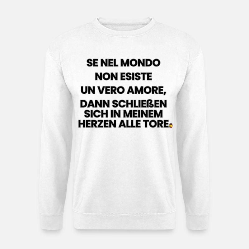 Italienisch-Deutsch-Reim 1 (Ver. B) - Unisex Pullover - Weiß