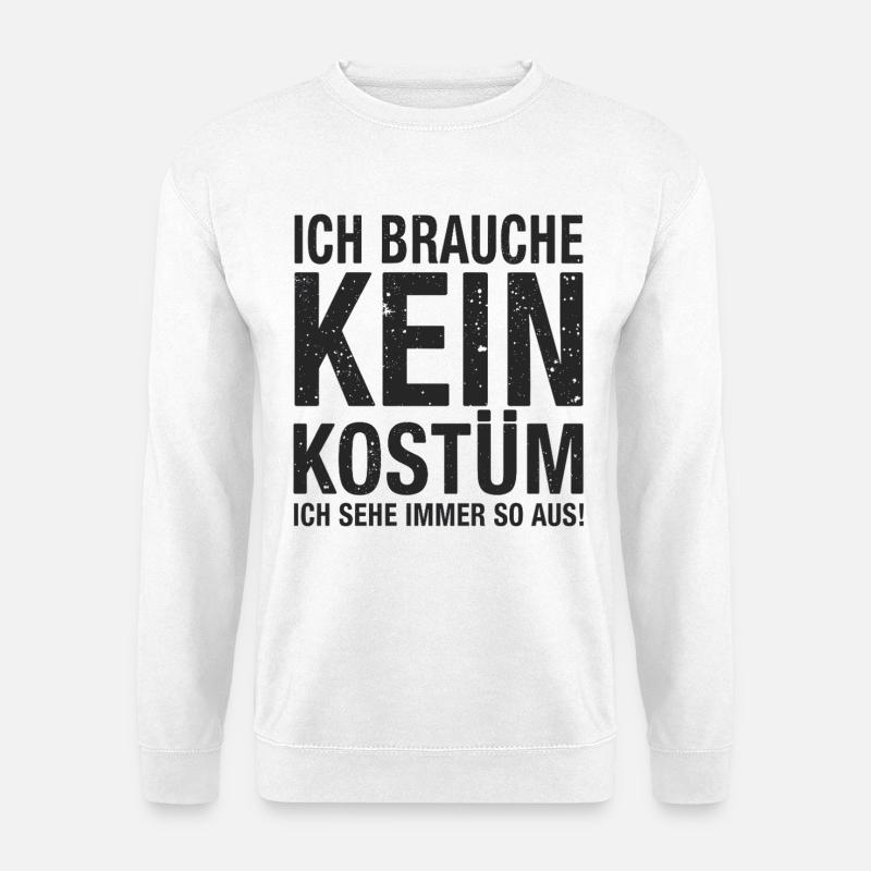 Karneval Fasching Fasnet Kostüm - Unisex Pullover - Weiß