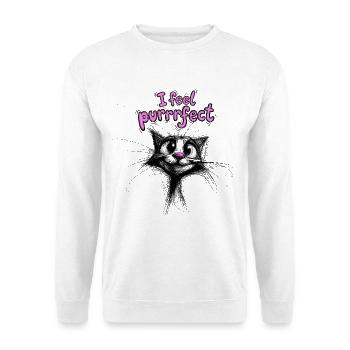 Cute Kittens - I feel purrrfect - Unisex Sweatshirt - white - Front